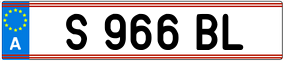 Trailer License Plate